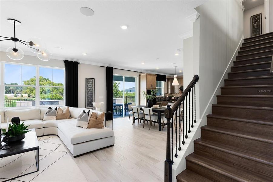 Furnished interior view inside a new home in Winter Grove, Winter Garden (Image 29).