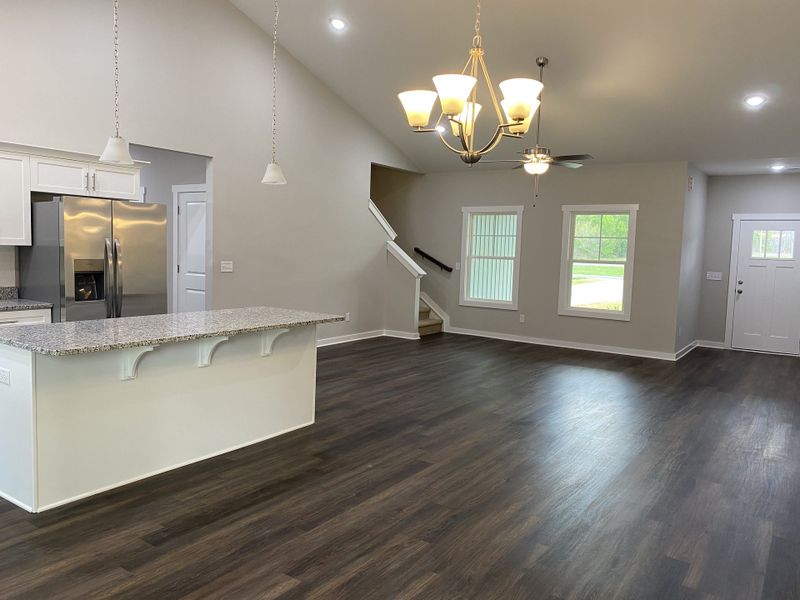 Representative unfurnished interior of a home built from the Johnson by Foundation Home Builders LLC in Old Hickory Crossing, Mocksville (Image 13).