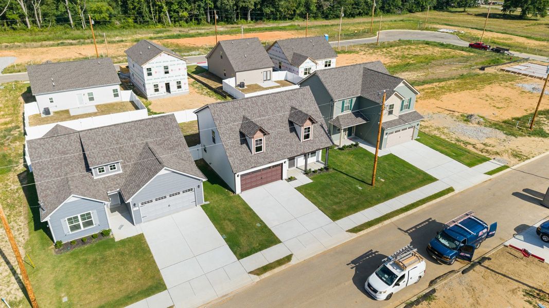 Aerial view of the Stonehenge community in Manchester, TN, showing layout and nearby surroundings (Image 11).