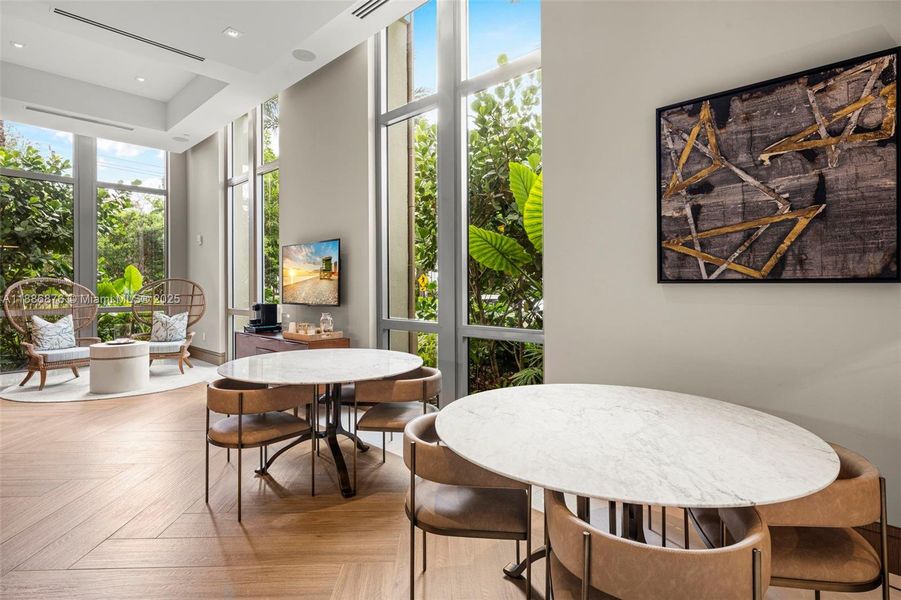 Furnished interior view inside a new home in , Coral Gables (Image 6). Furnished interior view inside a new home in , Coral Gables (Image 6).