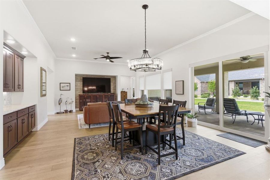 Furnished interior view inside a new home in , Denton (Image 36).