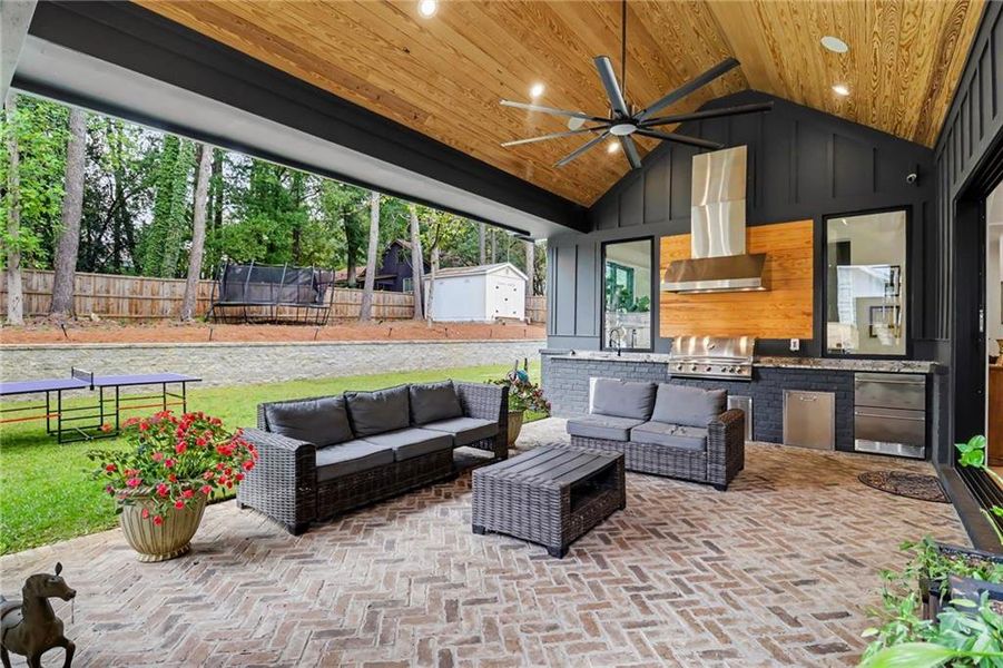 Exterior details and patio area of a home in , Alpharetta (Image 27).