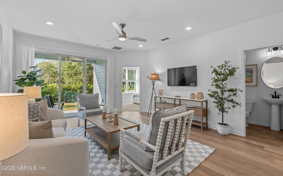 Furnished interior view inside a new home in , Palm Coast (Image 9).