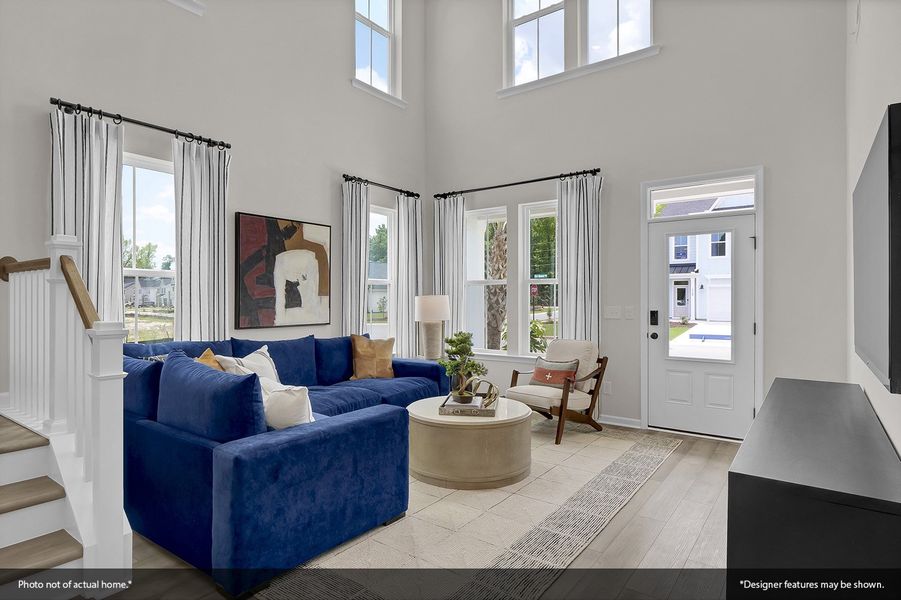 Furnished interior view inside a new home in Grand Park, Leland (Image 11). Furnished interior view inside a new home in Grand Park, Leland (Image 11).