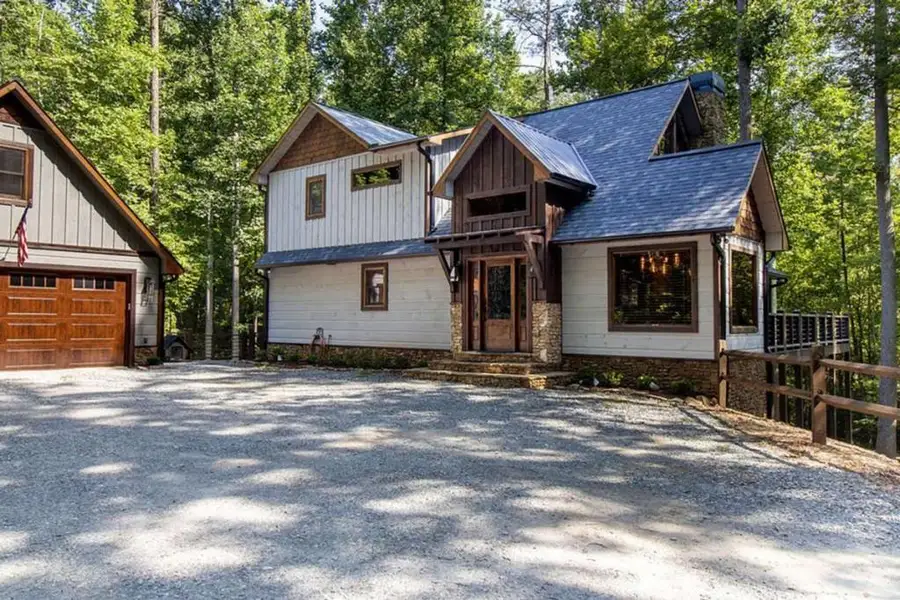 Front exterior of a new home in , Blue Ridge, GA, highlighting curb appeal (Image 20).