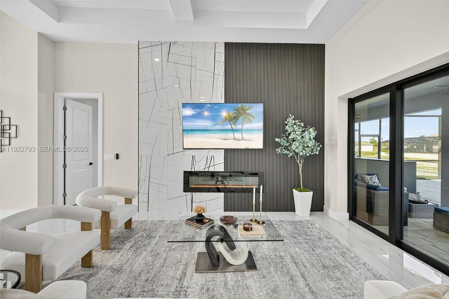 Furnished interior view inside a new home in , Cape Coral (Image 8).