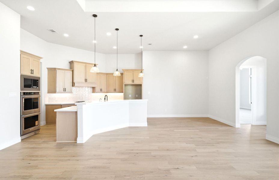 Furnished interior view inside a new home in Bridgeland 60′, Cypress (Image 12).