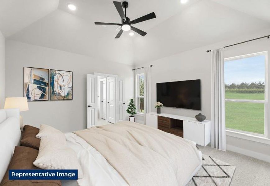 Furnished interior view inside a new home in The Villages of Hurricane Creek, Anna (Image 13).