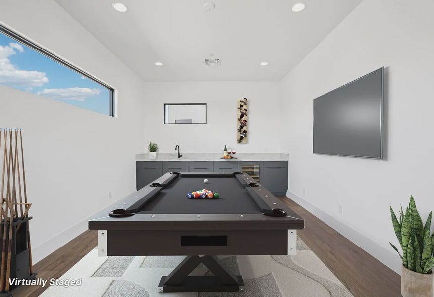 Game Room Virtually Staged - 4 of 17