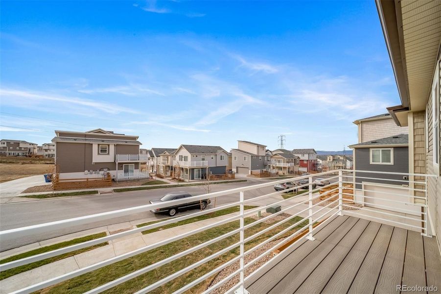 Exterior details and patio area of a home in , Commerce City (Image 23).
