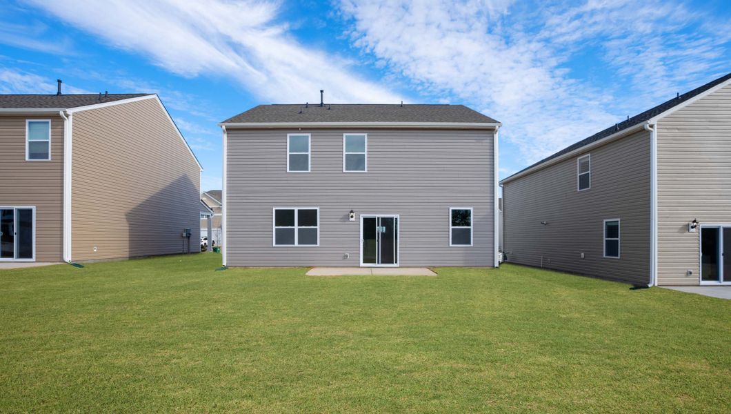 Exterior details and patio area of a home in Woodhaven, Spartanburg (Image 19).