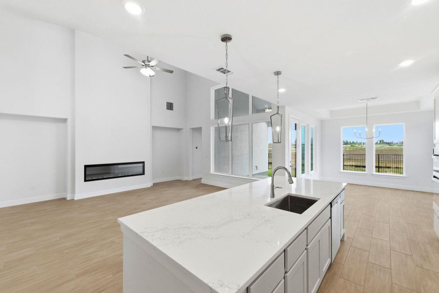 Furnished interior view inside a new home in The Colony, Bastrop (Image 6).