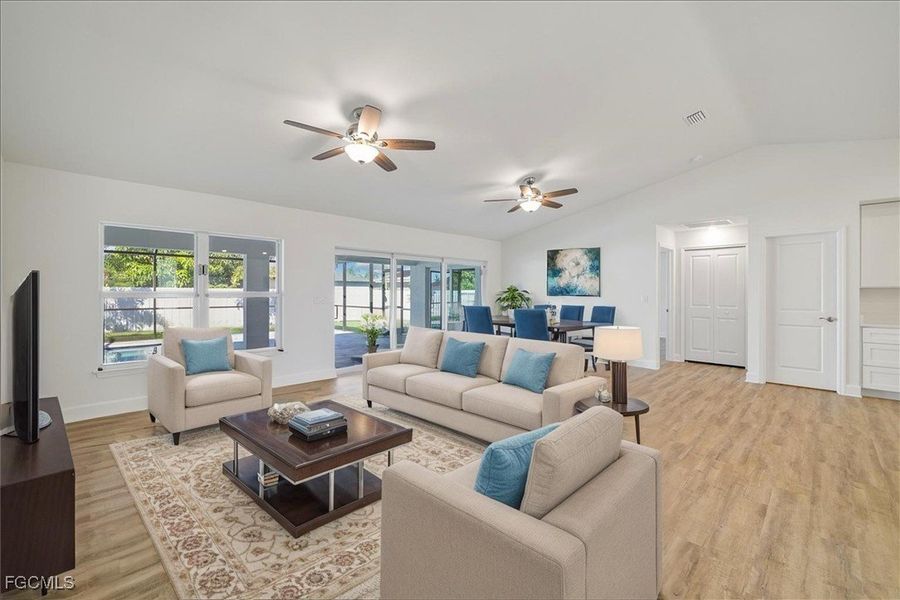 Furnished interior in a model home at Cape Coral in Cape Coral (Image 14). Furnished interior in a model home at Cape Coral in Cape Coral (Image 14).