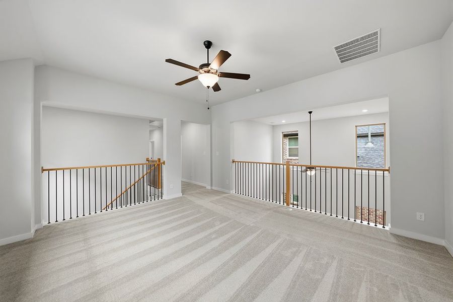Spacious, unfurnished interior of a new home in Light Farms Brenham - 40' Lots, Celina (Image 35). Spacious, unfurnished interior of a new home in Light Farms Brenham - 40' Lots, Celina (Image 35).