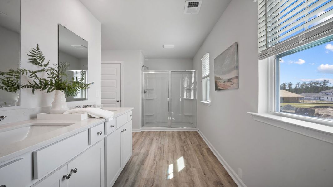Furnished interior view inside a new home in The Retreat at East Argent, Ridgeland (Image 11).