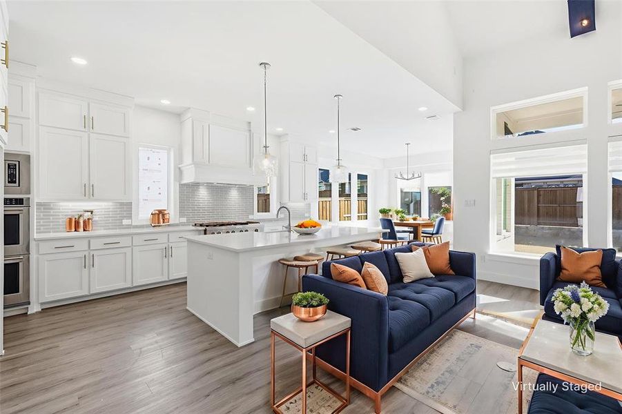 Furnished interior view inside a new home in Windsong Ranch 61' Series, Prosper (Image 18).