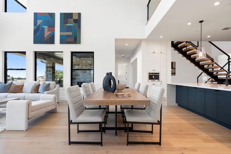 Furnished interior view inside a new home in Milky Way at River Place, Austin (Image 6).