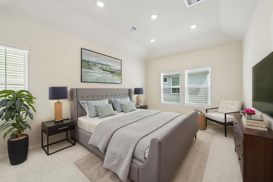 Furnished interior view inside a new home in Kemah Crossing - City Series, Kemah (Image 9).
