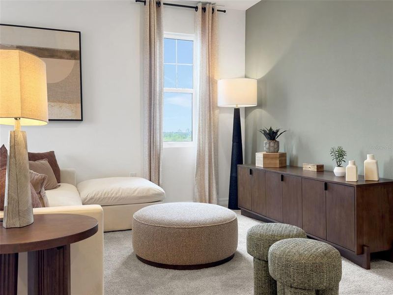 Furnished interior view inside a new home in Creekside Run at Babcock Ranch, Punta Gorda (Image 32). Furnished interior view inside a new home in Creekside Run at Babcock Ranch, Punta Gorda (Image 32).