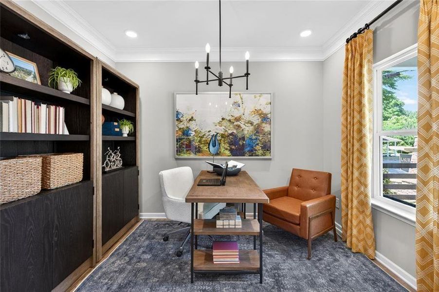 Furnished interior view inside a new home in Sagebrook, Powder Springs (Image 27).