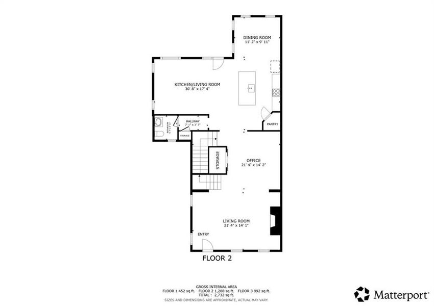 2D floor plan layout of this home in , Woodstock, GA (Image 5).