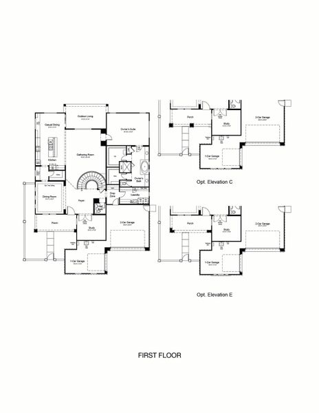 2D floor plan layout of this home in Stonehaven Voyage Collection, Glendale, AZ (Image 2). 2D floor plan layout of this home in Stonehaven Voyage Collection, Glendale, AZ (Image 2).