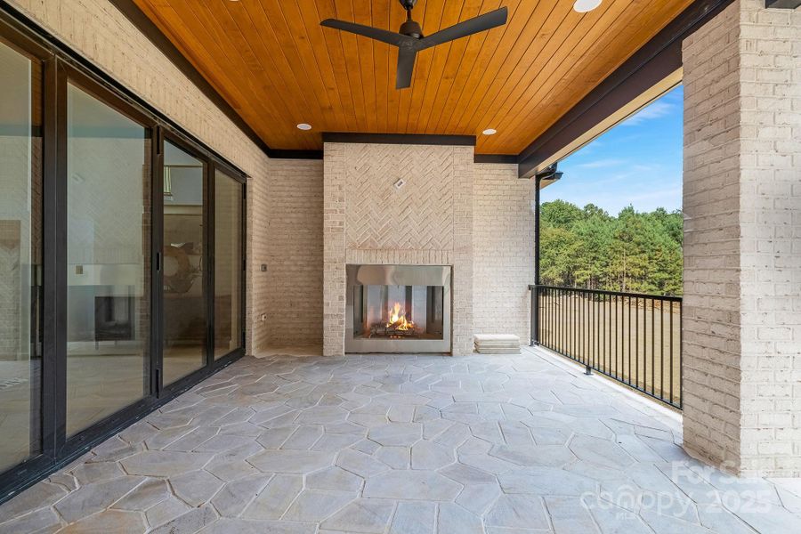 Exterior details and patio area of a home in , Weddington (Image 3).