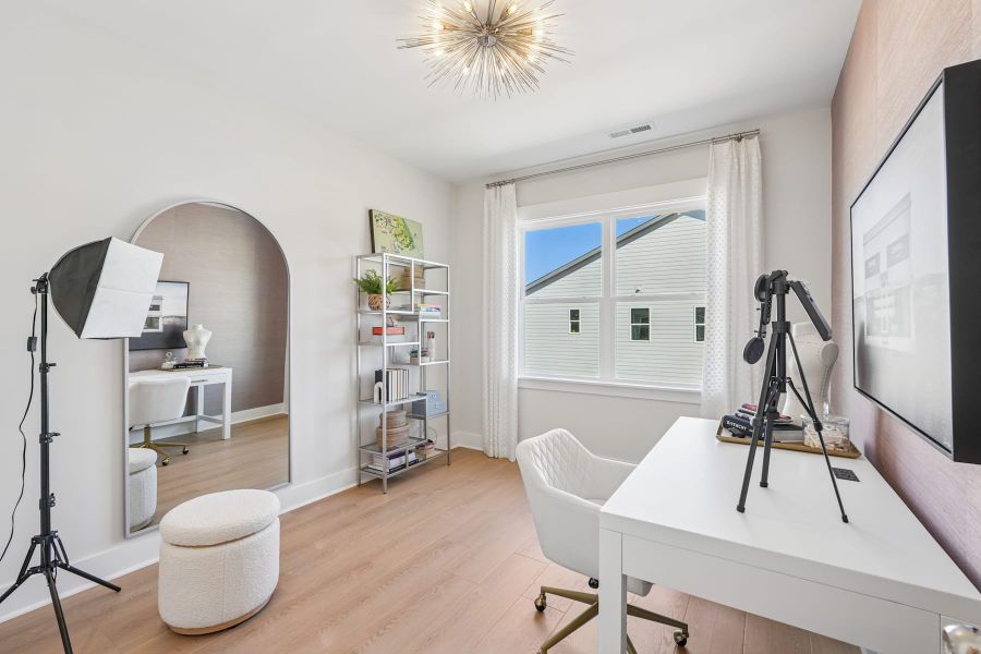 Representative furnished interior of a home built from the Sampson by Tri Pointe Homes in The Townes at NoVi, Pittsboro (Image 13).