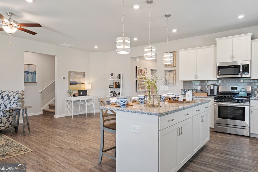 Furnished interior view inside a new home in Bryson Farms, Byron (Image 10).