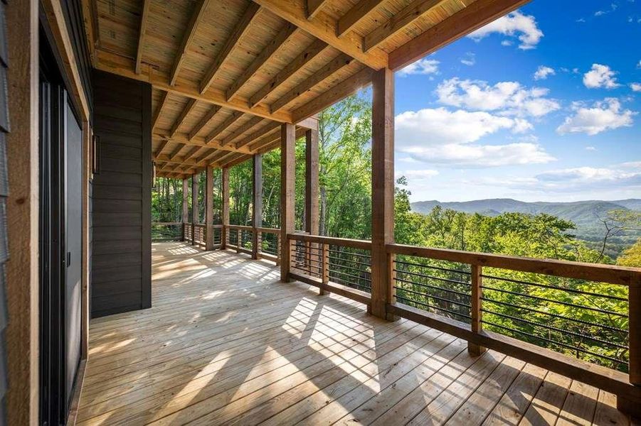 Exterior details and patio area of a home in , Blue Ridge (Image 38).