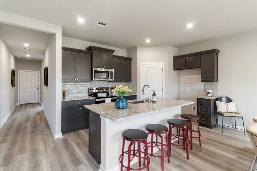 Representative furnished interior of a home built from the Frio by Omega Builders in Hillside Village, Temple (Image 4).