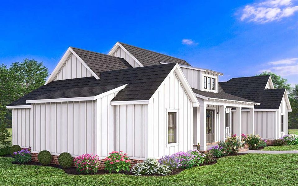 Front exterior of a new home in Patti Lynn Hills, Paradise, TX, highlighting curb appeal (Image 2). Front exterior of a new home in Patti Lynn Hills, Paradise, TX, highlighting curb appeal (Image 2).