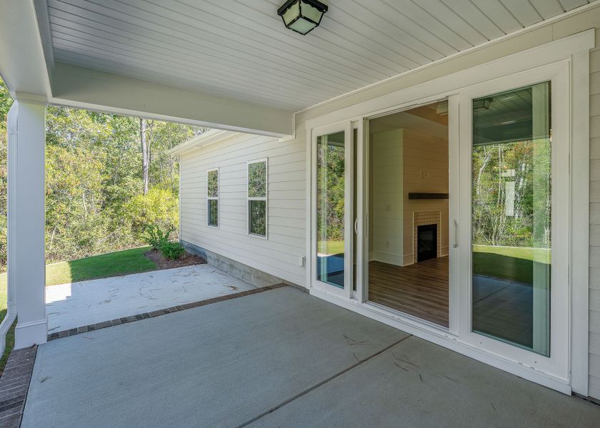 Representative exterior details of a home built from the Birchwood by Bill Clark Homes in Osprey Landing, Southport (Image 4).