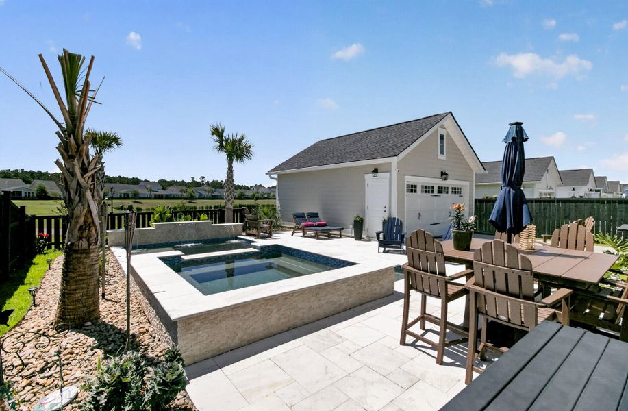 Exterior details and patio area of a home in Carnes Crossroads, Summerville (Image 33).