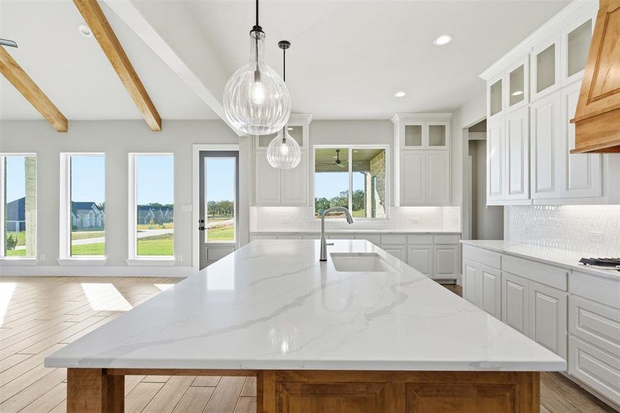 Furnished interior view inside a new home in , Weatherford (Image 17).