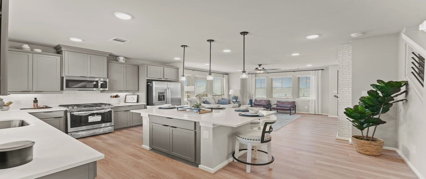Representative furnished interior of a home built from the Hawkins by Chesmar Homes in Sienna Courtyard, Missouri City (Image 7).