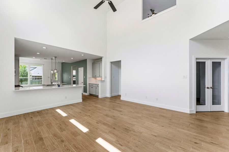 Open floor plan is great for gatherings and entertaining