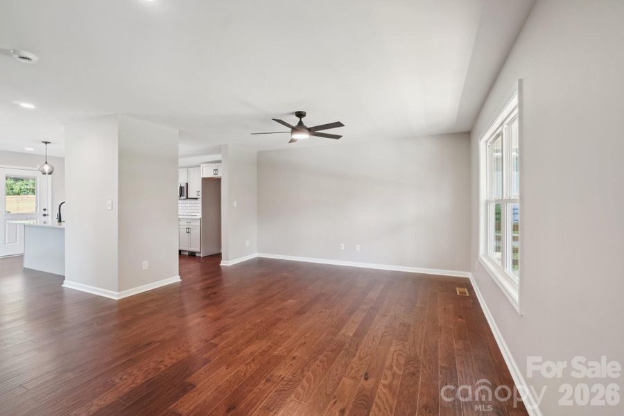 Entry into bright open floorpan