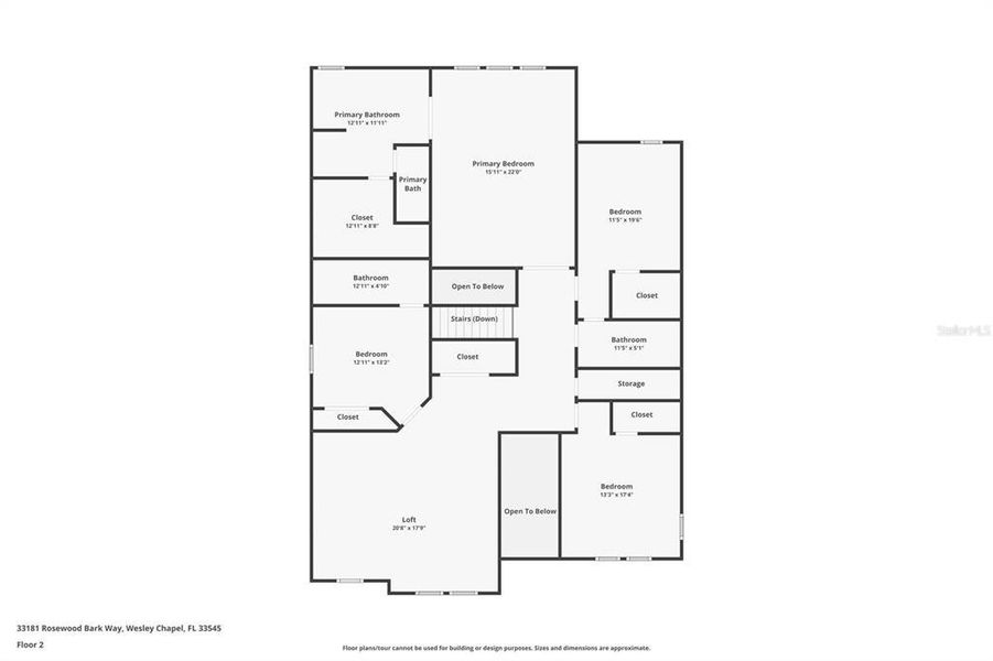 2D floor plan layout of this home in , Wesley Chapel, FL (Image 6).