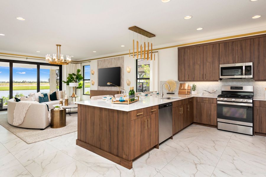 Representative furnished interior of a home built from the Monacello by GL Homes in Valencia Parc at Riverland, Port St. Lucie (Image 13).