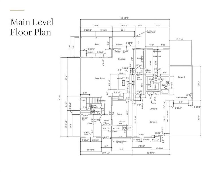 2D floor plan layout of this home in , Hoschton, GA (Image 4).