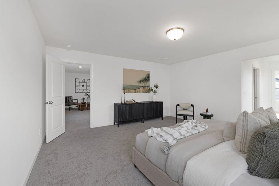Furnished interior view inside a new home in Copper Ridge at Flowers Plantation, Clayton (Image 18).