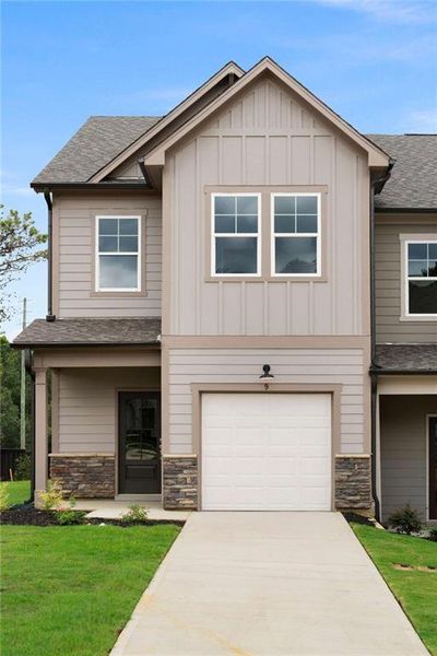 Front exterior of a new home in , Cedartown, GA, highlighting curb appeal (Image 28).