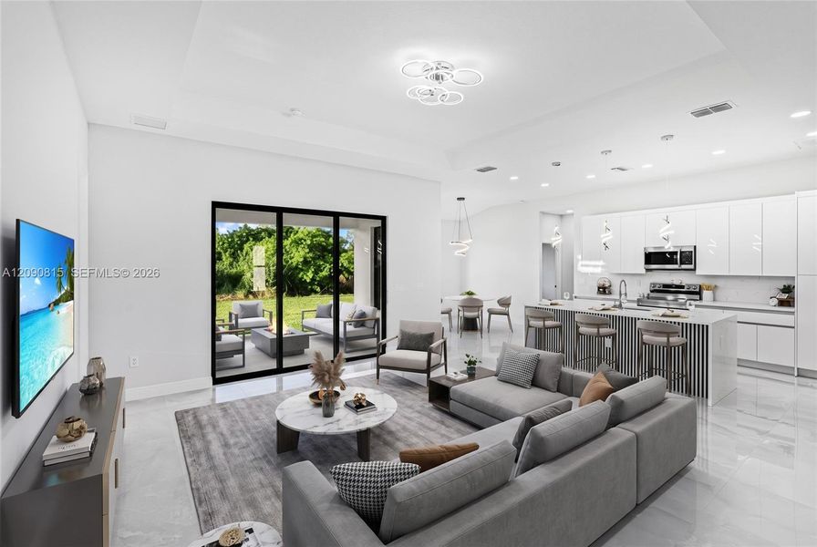 Furnished interior view inside a new home in , Lehigh Acres (Image 12).