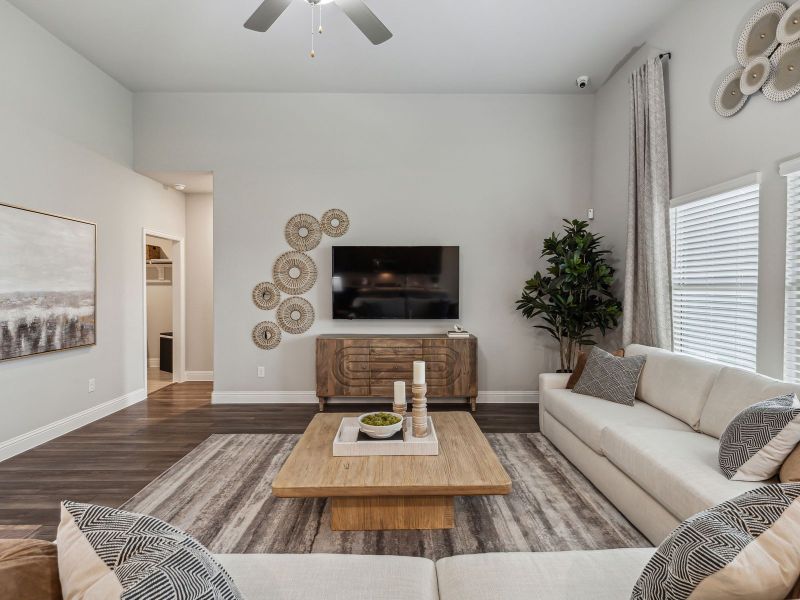 Enjoy open living spaces Enjoy open living spaces