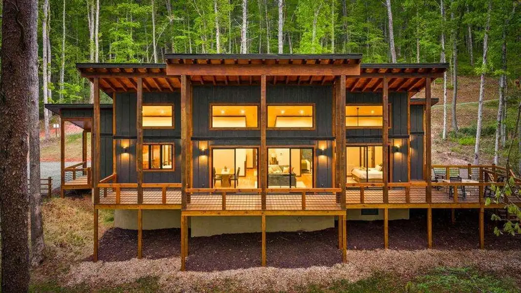 Exterior details and patio area of a home in , Blue Ridge (Image 4).
