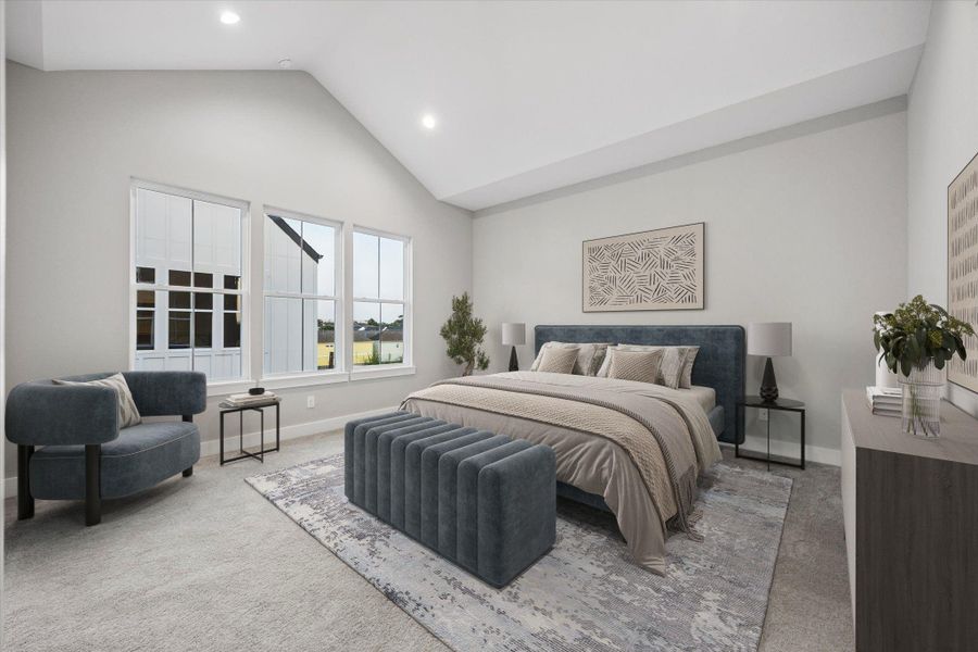 Furnished interior view inside a new home in , Houston (Image 28).