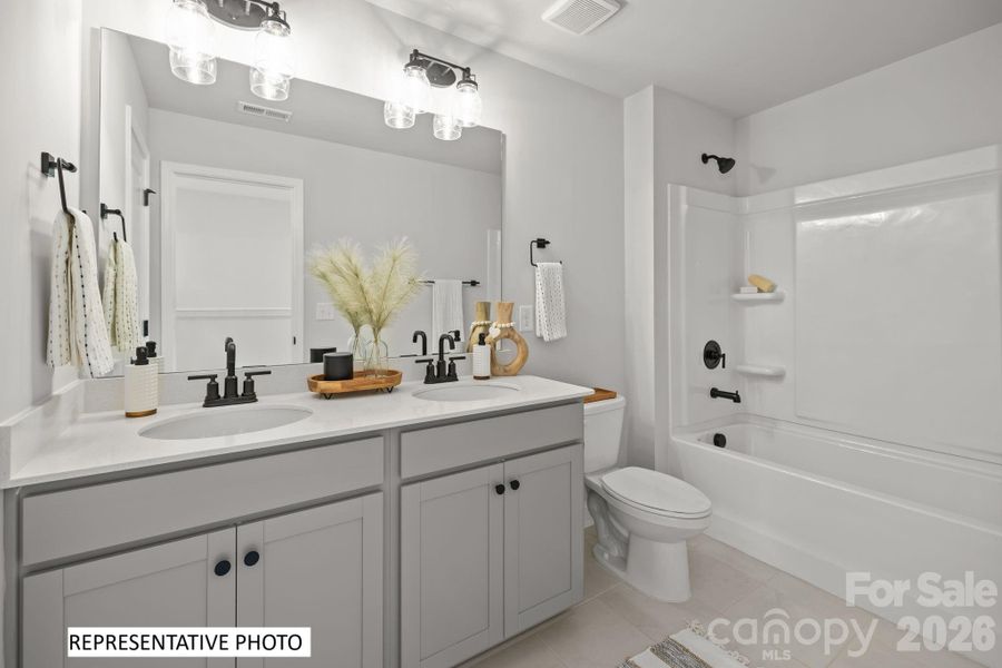 Furnished interior view inside a new home in Arbor Village, Matthews (Image 17).
