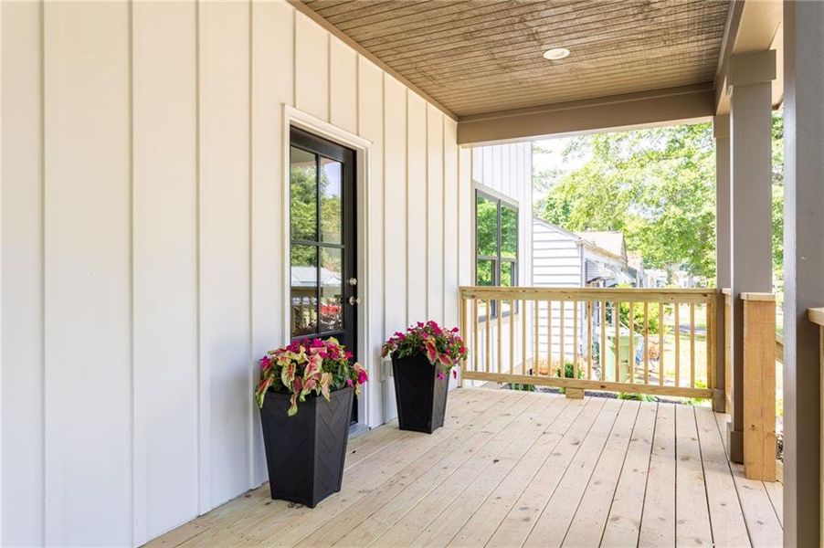 Exterior details and patio area of a home in , Atlanta (Image 29).