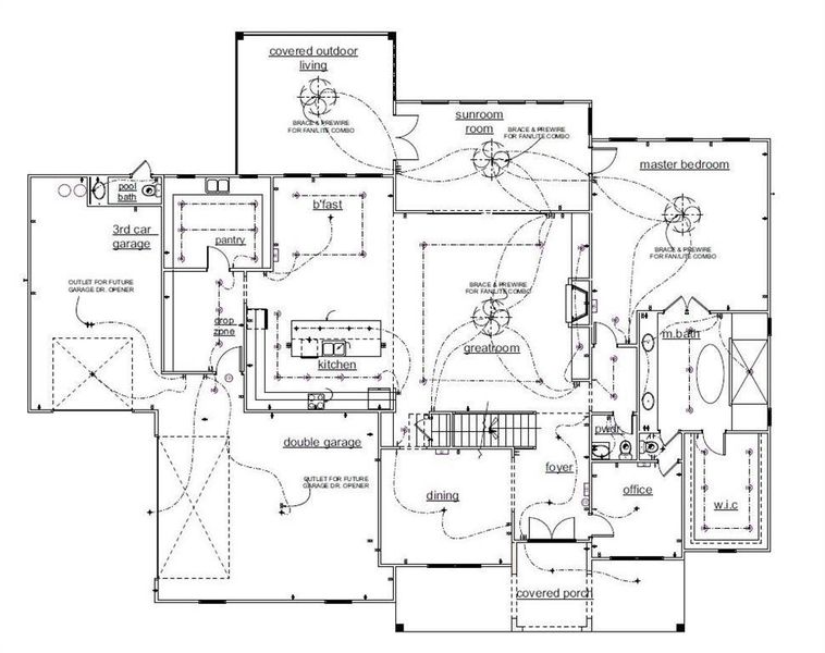 2D floor plan layout of this home in , Buford, GA (Image 3).